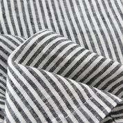 Bermuda de Linho Listrada Masculina Branco Saint James