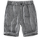Bermuda de Linho Listrada Masculina Cinza Saint James