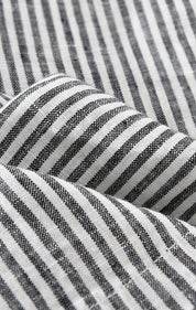 Bermuda de Linho Listrada Masculina Branco Saint James