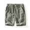 Bermuda de Linho Listras Masculina Verde listrada Saint James