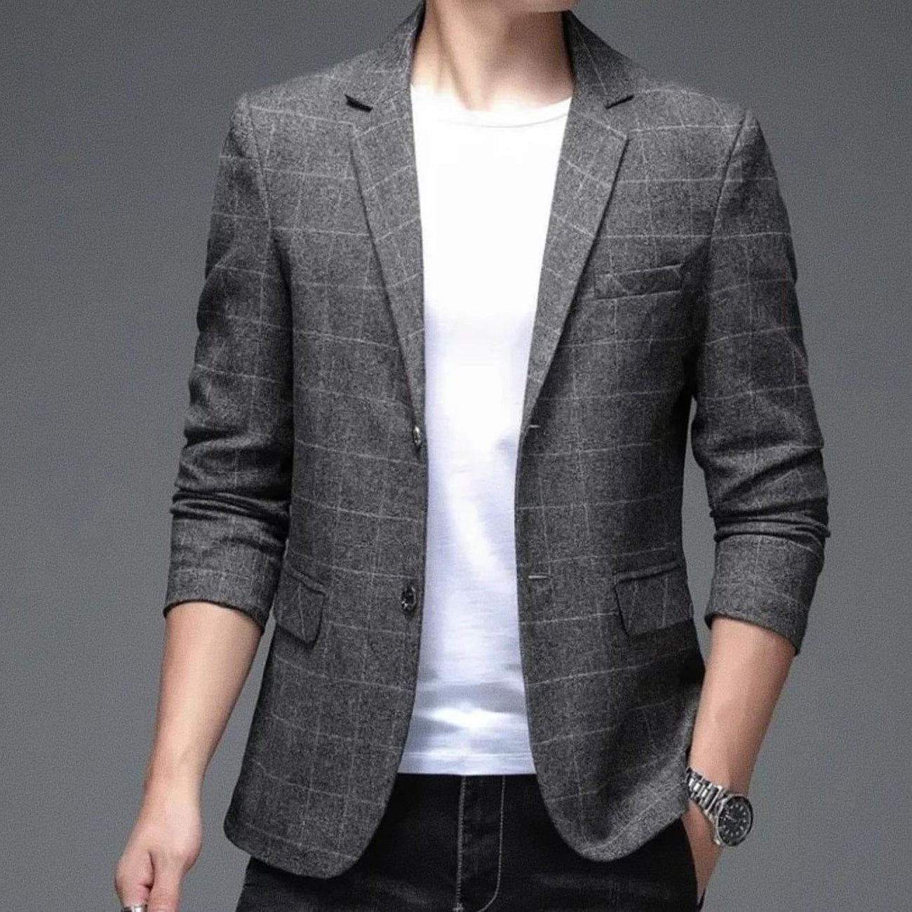 Blazer Masculino Cinza Esporte Fino Saint James