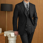 Blazer Masculino Listras Preto Saint James