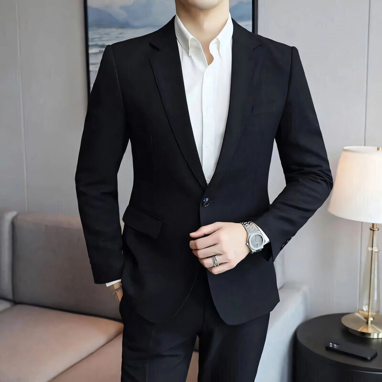 Blazer Masculino Preto Vergast  Saint James