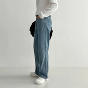 Calça Jeans Relaxed Fit Azul Claro