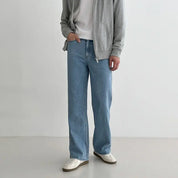 Calça Jeans Relaxed Fit Azul Claro
