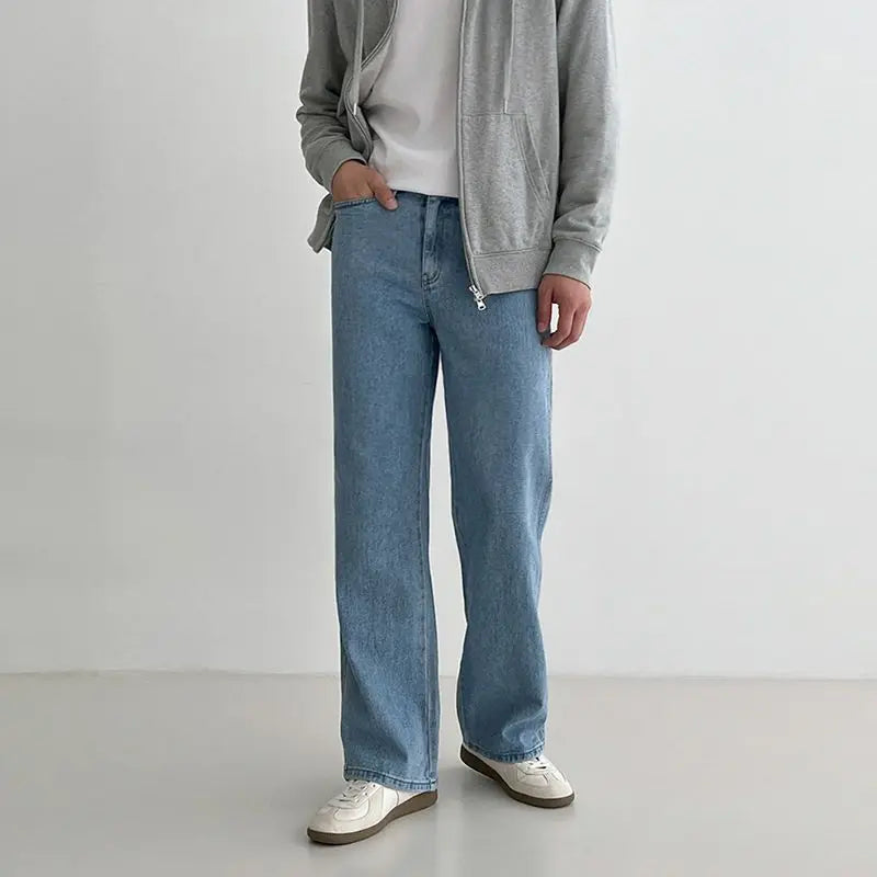 Calça Jeans Relaxed Fit Azul Claro