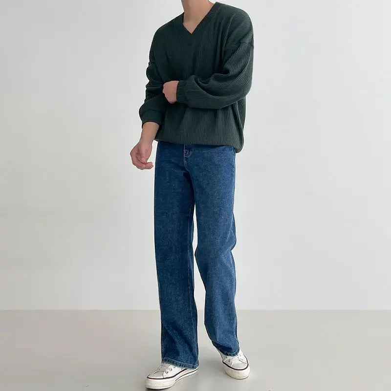 Calça Jeans Relaxed Fit Azul Escuro