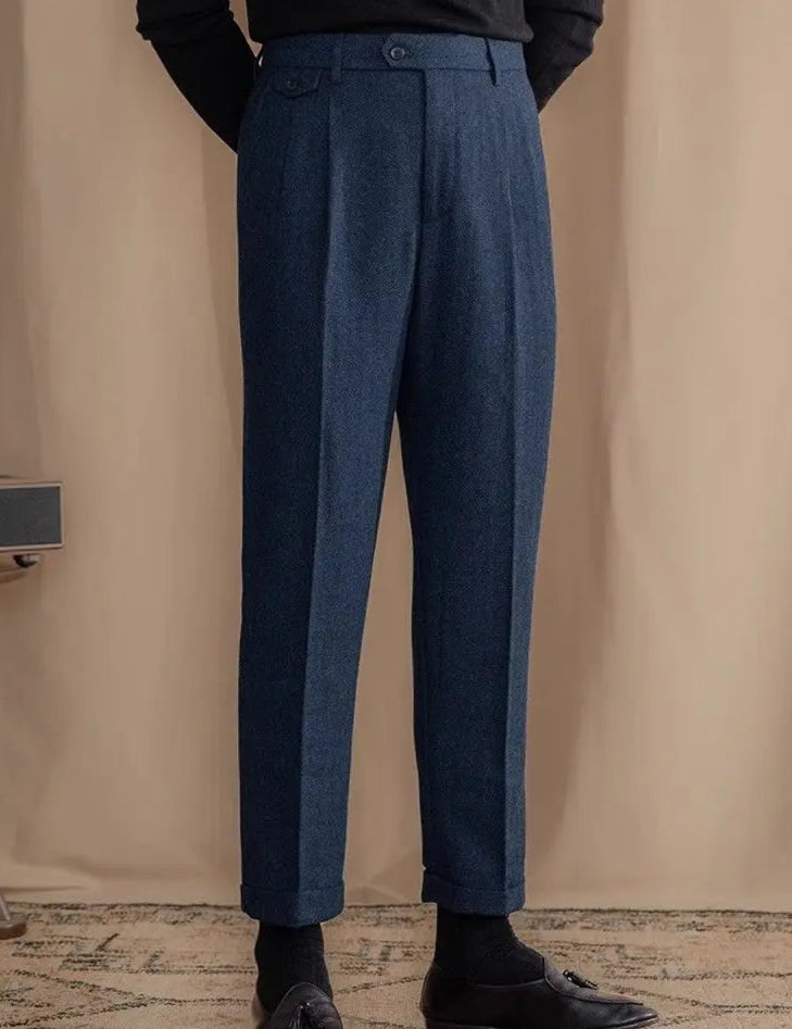 Calça de Alfaiataria Masculina Saint James Azul