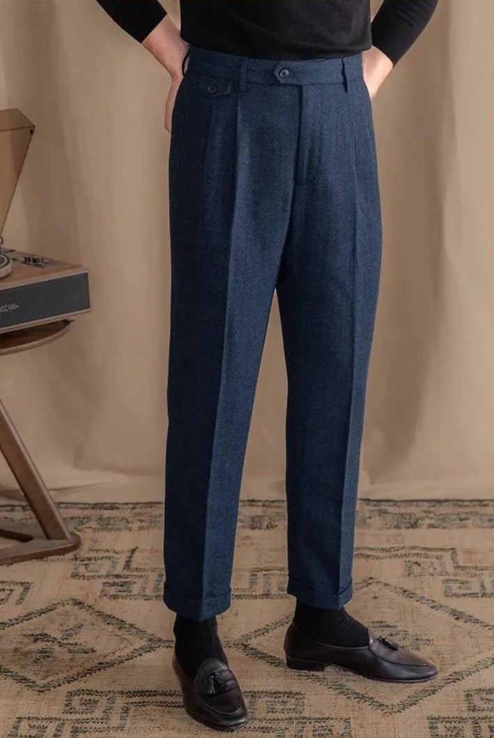 Calça de Alfaiataria Masculina Saint James Azul