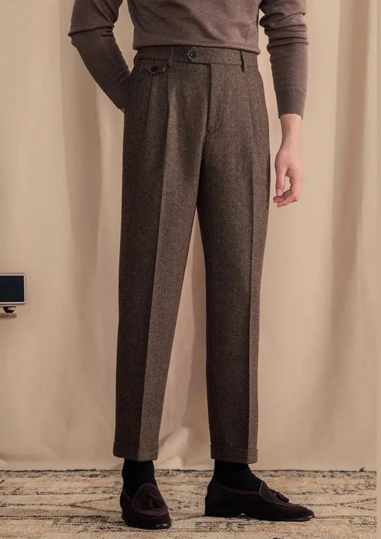 Calça de Alfaiataria Masculina Saint James Café