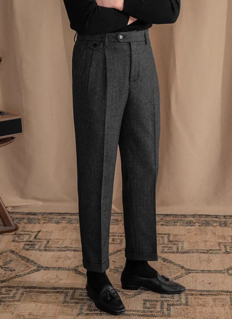Calça de Alfaiataria Masculina Saint James Cinza