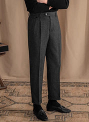 Calça de Alfaiataria Masculina Saint James Cinza