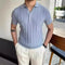 Camisa Polo Slim Tripoli Masculina Saint James Azul Claro