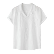Camisa Puro Linho Branco Masculina Saint James