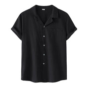 Camisa Puro Linho Preto Masculina Saint James