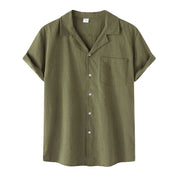 Camisa Puro Linho Verde Masculina Saint James