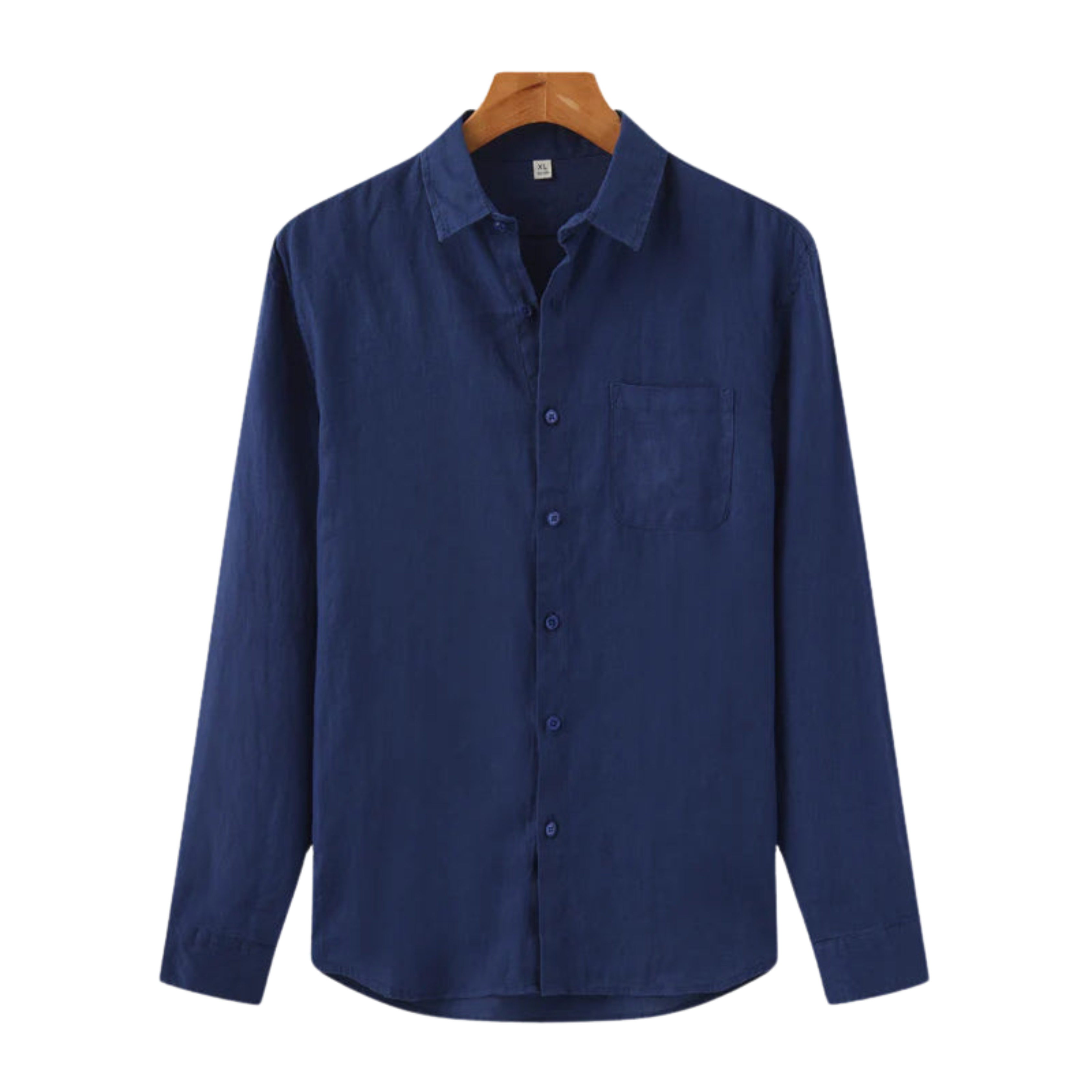 Camisa Puro Linho Azul Saint James Masculino