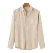 Camisa Puro Linho Bege Saint James Masculino
