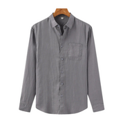 Camisa Puro Linho Cinza Saint James Masculino