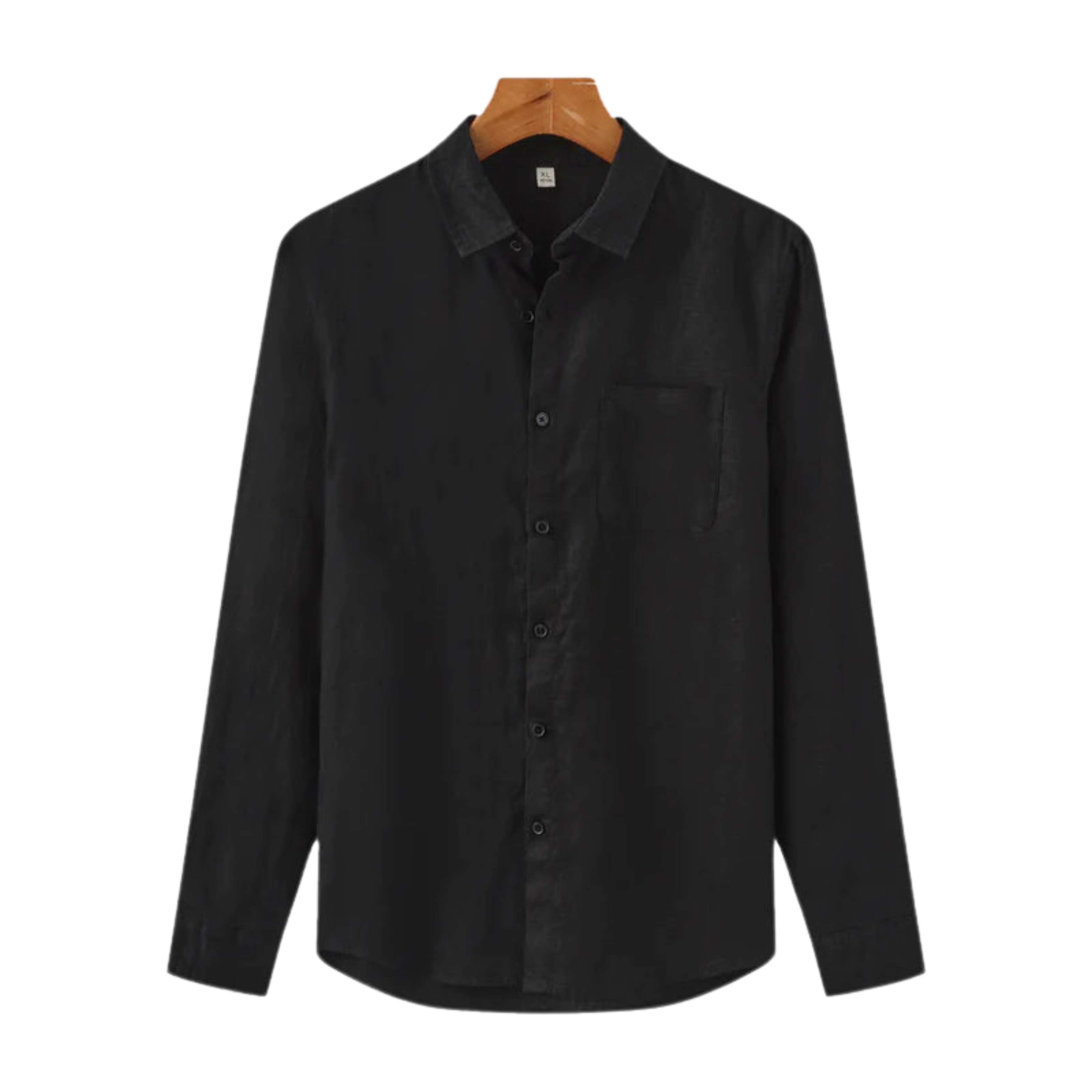 Camisa Puro Linho Preta Saint James Masculino
