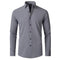 Camisa Social Masculina Lisa Anti Amassado Saint James Cinza