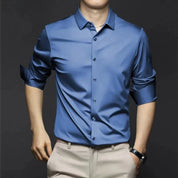Camisa Social Masculina Saint James Azul