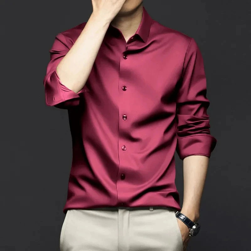 Camisa Social Masculina Saint James Vinho