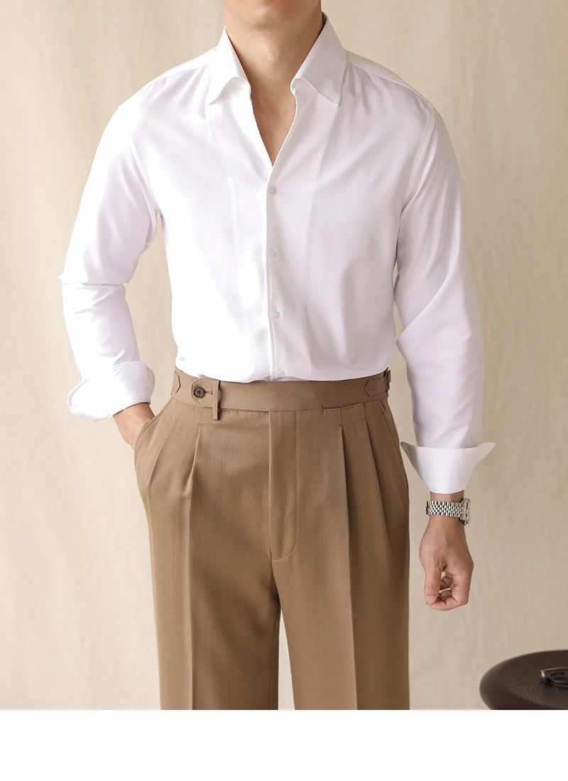 Camisa Social Slim Masculina St. James Branco 