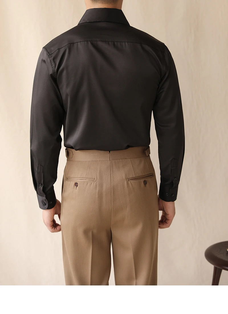 Camisa Social Slim Masculina St. James Preto