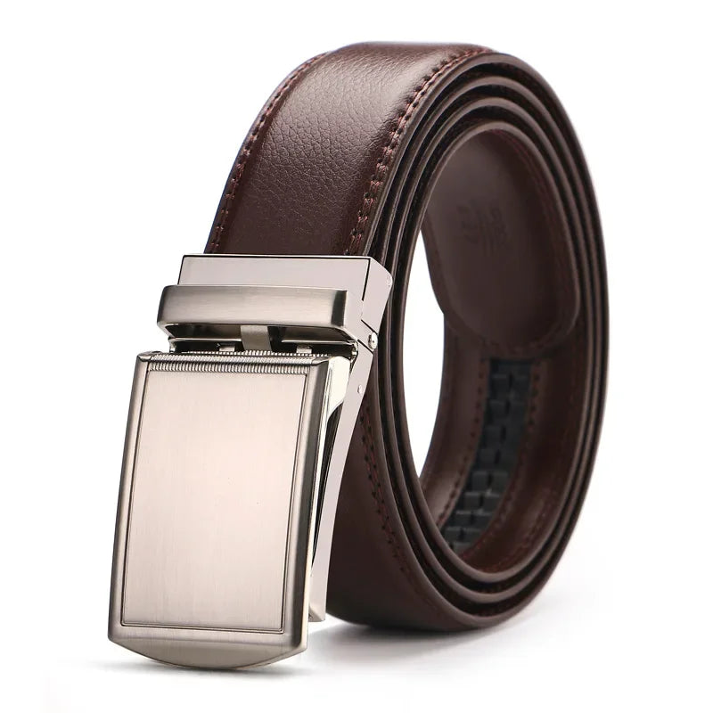 Cinto Elegante Masculino Couro Saint James Marrom