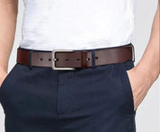 Cinto Masculino Couro Clássico Saint James Marrom
