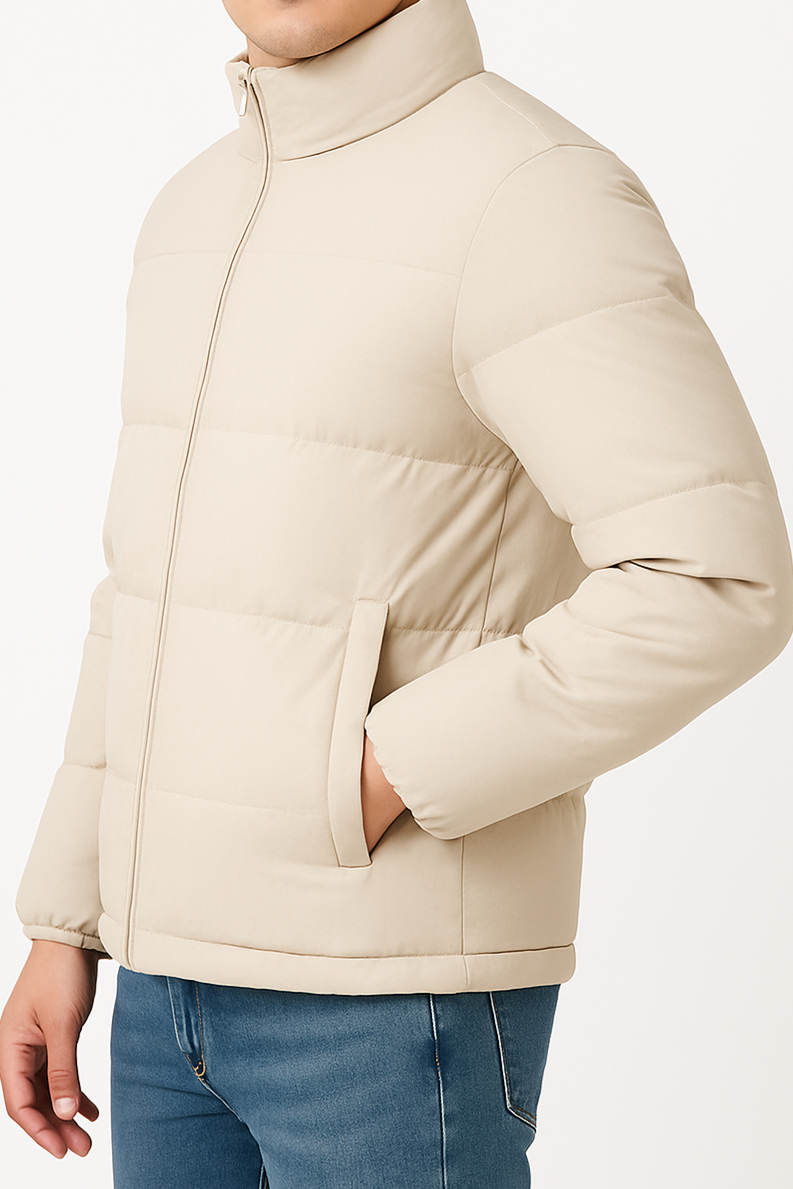 Jaqueta Bobojaco Bege para Inverno Masculina Saint James