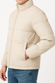 Jaqueta Bobojaco Bege para Inverno Masculina Saint James