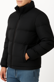 Jaqueta Bobojaco Preta  para Inverno Masculina Saint James 