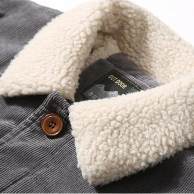  Jaqueta Masculina Cinza de Veludo com Interior Forrado Saint James 