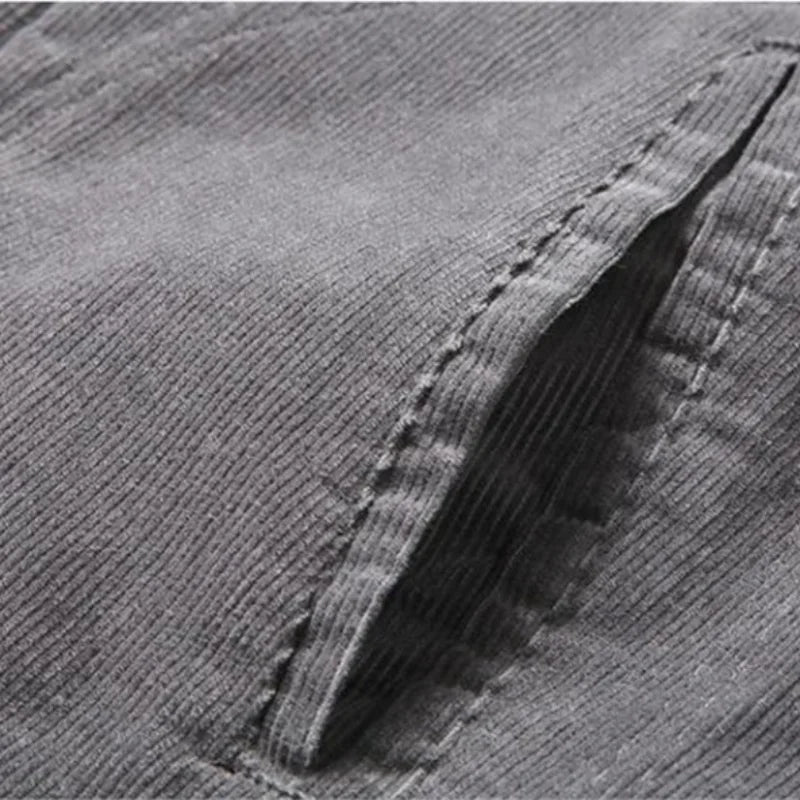  Jaqueta Masculina Cinza de Veludo com Interior Forrado Saint James 