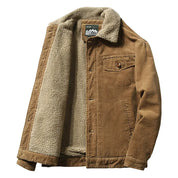Jaqueta Masculina Marrom de Veludo com Interior Forrado Saint James 