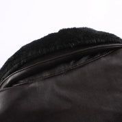 Jaqueta Masculina de Couro Genuino Forrada Masculina
