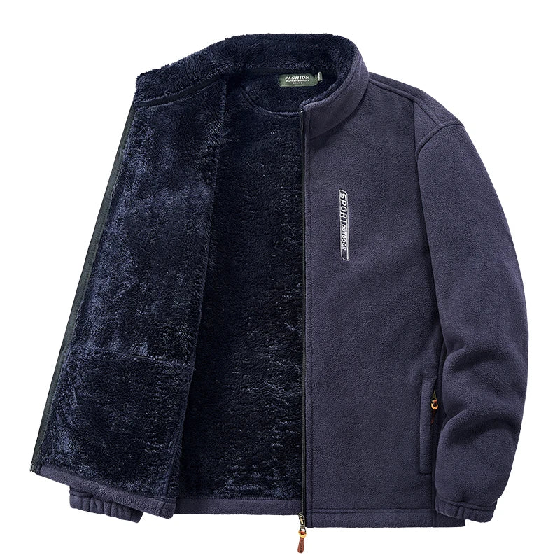 Jaqueta Masculina de Lã Forrada Azul