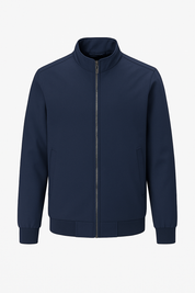 Jaqueta de Inverno Masculina Sem Capuz Térmica Forrada Azul