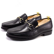 Mocassim Clássico Social de Couro Preto Saint James