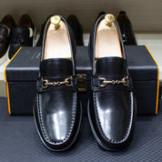 Mocassim Clássico Social de Couro Preto Saint James