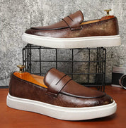 Mocassim de Couro Slip On Masculino Saint James
