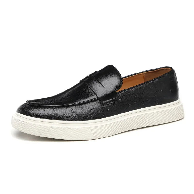 Mocassim de Couro Slip On Masculino Saint James