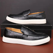 Mocassim de Couro Slip On Masculino Saint James