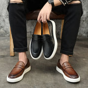 Mocassim de Couro Slip On Masculino Saint James