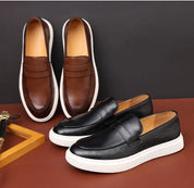 Mocassim de Couro Slip On Masculino Saint James