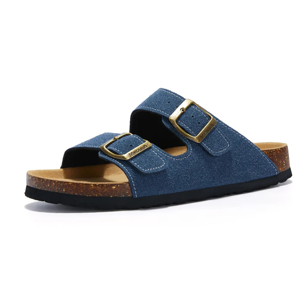 Sandália Masculina  Azul Marinho Fivela Dupla Saint James 