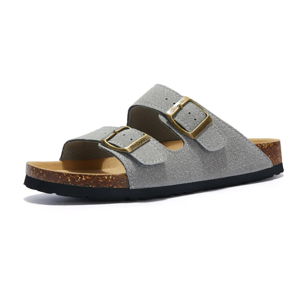 Sandália Masculina Fivela Dupla Saint James - Cinza