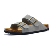 Sandália Masculina Fivela Dupla Saint James - Cinza